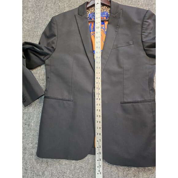 NBA New York Knicks Suit Jacket Stretch Blazer Sport Coat Men's Black 42 - Picture 10 of 10